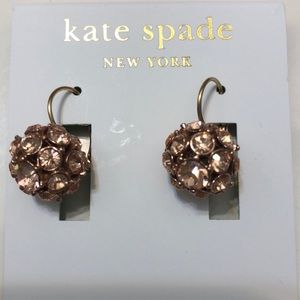 Kate Spade Rose Gold Disco Ball Earrings